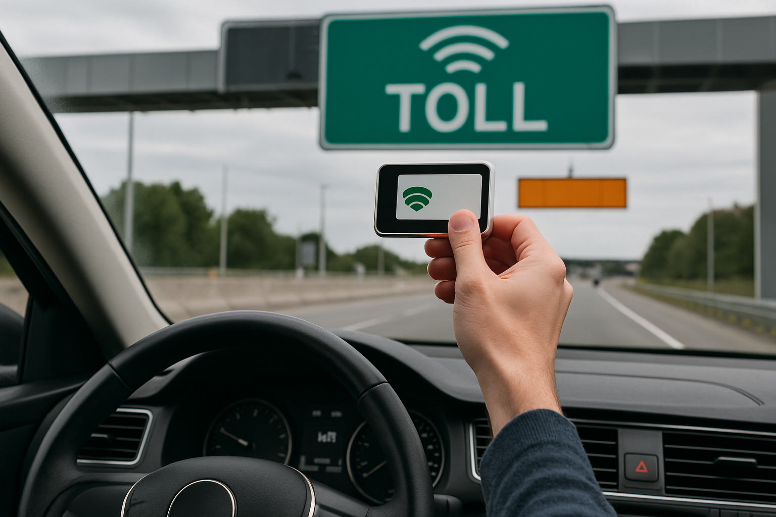 Digital toll payment system in use