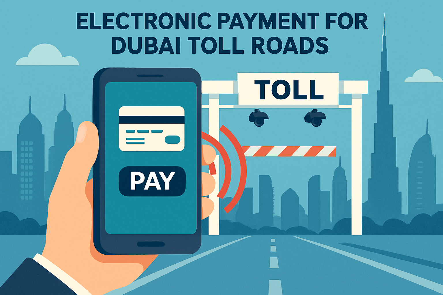 Electronic payment for Dubai toll roads